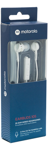 Earbuds105-s Audifono Moto Earbuds 105 M/libres Blanco