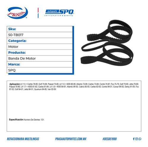 Banda Auto-poly V Sl 92-92 Guías: 5 Longitud: 66 Pulgadas