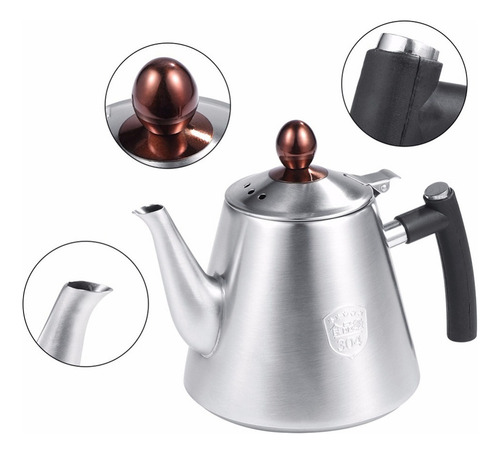 Bule De Chá Inoxidável, Chaleira Para Cafeteira