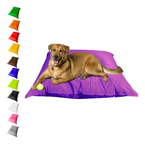 Cama Pet Grande Cachorros Gatos Colchonete Caminha Almofada Cor Roxo