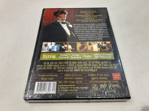 Dulce Y Melancólico, Woody Allen - Dvd Nuevo Nacional