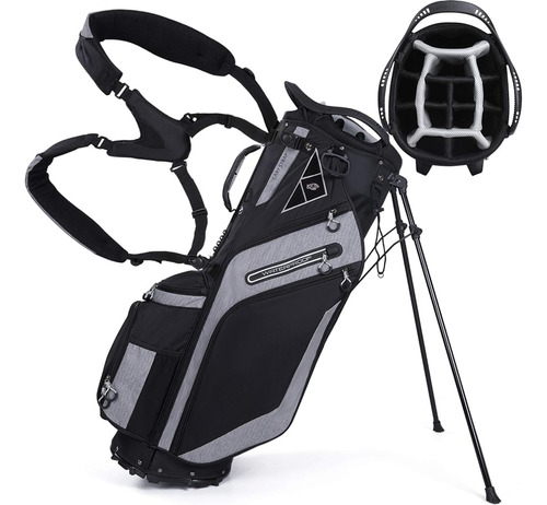 Bolsa De Golf Con Soporte 14 Divisiones Superiores Ergonómic