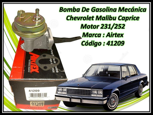 Bomba Dé Gasolina Mecánica Chevrolet Motor 231/252    41209