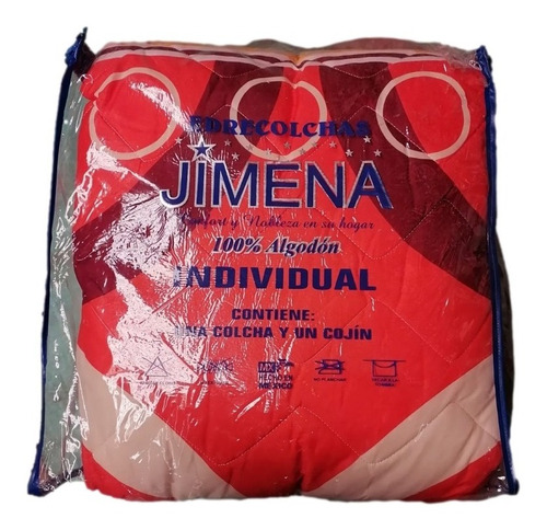 Edrecolcha Economica Individual 100% Algodón Cojín Con Envio