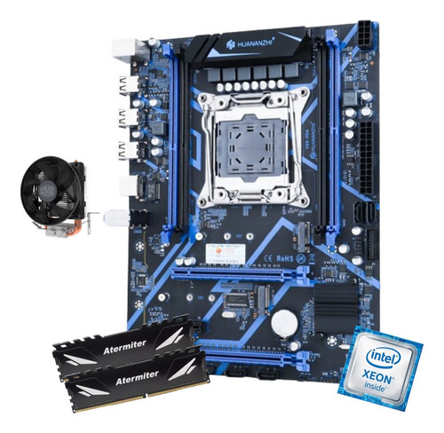 Kit Gamer Placa Mãe Huananzhi X99m Pd4 E5 2670 V3 64gb 