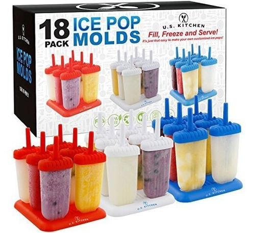 Moldes De Plastico Para Hacer Paletas De Hielo Reutilizables