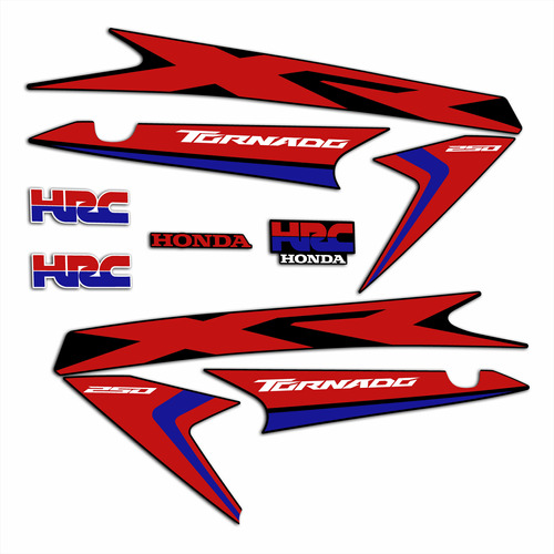 Calcos Honda Tornado Xr 250 Hrc Honda Racing Corporation