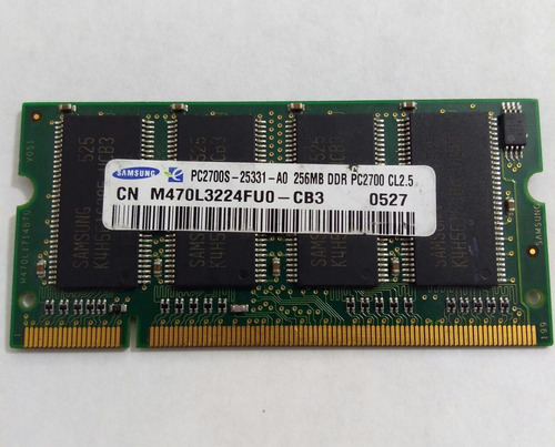 Memoria Ram Samsung 256 Mb Ddr Pc2700 Cl2.5 