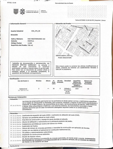 Terreno En Venta En Polanco