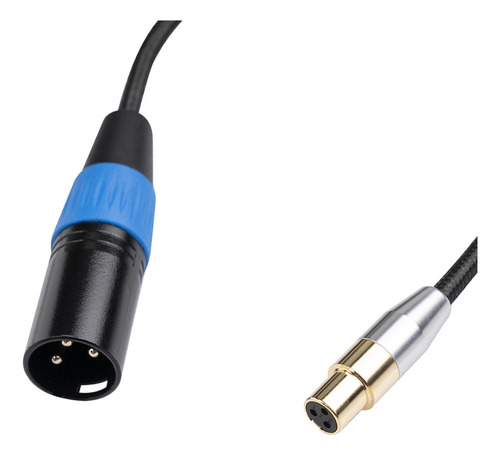 Doble Mini Xlr Hembra A Xlr Macho De 3 Pines Resistente Sin