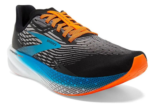 Tenis Brooks Hyperion Max Hombre Negro/azul