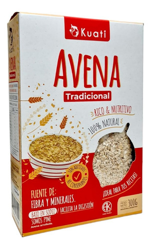 Avena Tradicional En Caja X 300 Gr Kuati