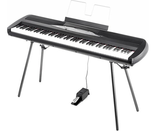 Korg Sp-280 Stage Piano, Digital 88 Notas Black Cuota