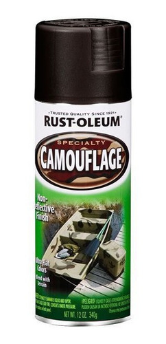 Aerosol Rust-oleum Camuflado Mate Negro 340grs  Ynter Indus