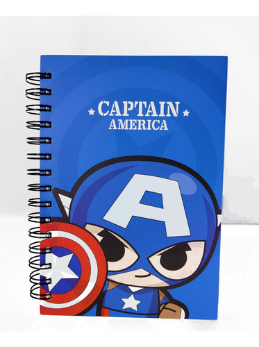 Cuaderno Capitán América 150 Hojas A5 + Regalo