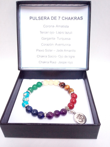 Lote 50 Pulseras 7 Chakras Dije Om, Árbol Vida Y Flor Loto