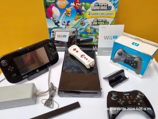 Nintendo Wii U Liberado + Accesorios Y Juegos Virtuales