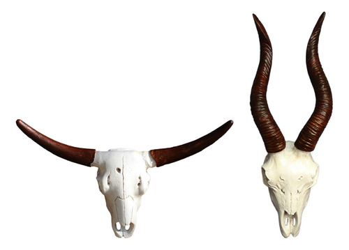 Cabeza De Animal, Cráneo, Arte Colgante De Toro Y Oveja
