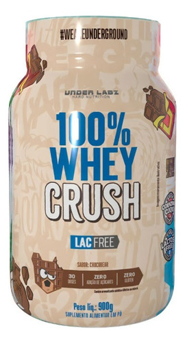 Whey Crush Zero Lactose 900g - Under Labz Sabor chocobear
