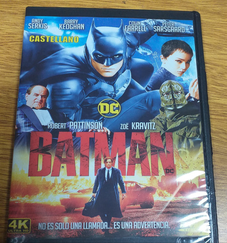 Batman Año 2022 Robert Pattinson Dvd 