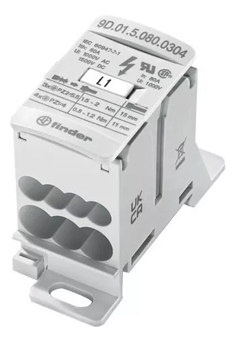 Bloque De Distribucion Finder 9d.01.5.080.0304 7 Conex 80a