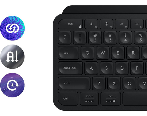 Logitech Master Series Mx Keys + Teclado Numerico Gris Oscuro Español Latinoamérica