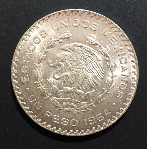Mexico Un Peso De Plata 1964