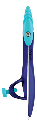 Compas Abrazadera Study Maped Pixel Party Color Celeste/azul