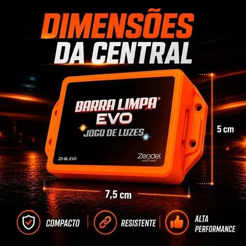 Controle Jogo De Luz Automotivo Barra Limpa Evo Universal | Frete