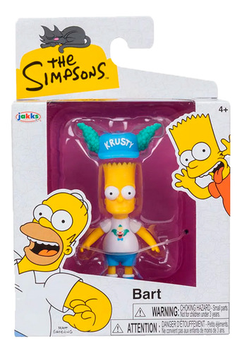 Boneco Simpsons 2,5 Bart Fã Do Krusty 5cm - Sunny