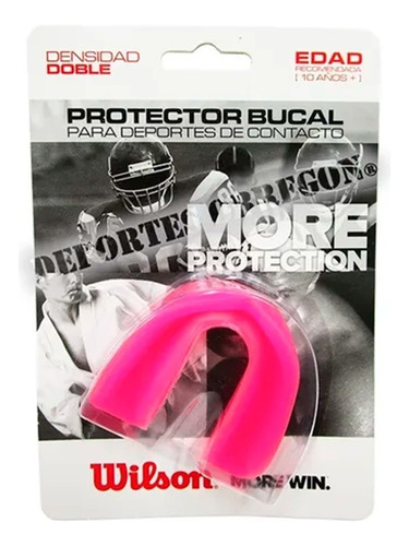 Protector Bucal Wilson Doble Densidad Mma Ufc Muay Thai Box Color Rosa Sabor Sin Sabor