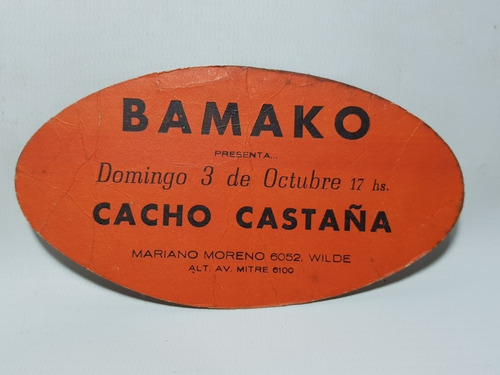 Imagen 9 de 10 de Antiguas Entradas 1970 Boliches Bamako, C. Castaña Mag 57914