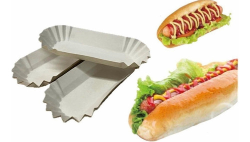 Canoa De Completo Chico X100 Porta Hot Dog Perros Caliente