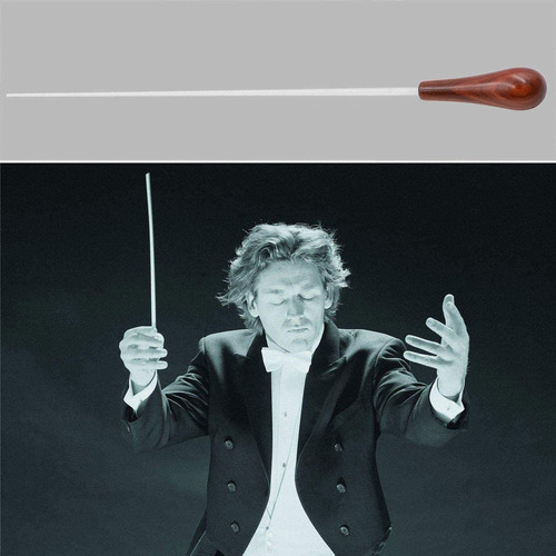 Baton De Música De Orquesta Con Mango De Madera (mango De Pa