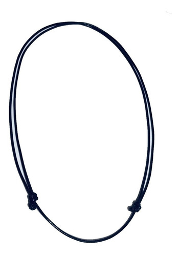 200 Collares Negro De Hilo Encerado 1.5mm