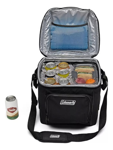 Hielera Personal 30 Latas Coleman Mochila Portátil Negro