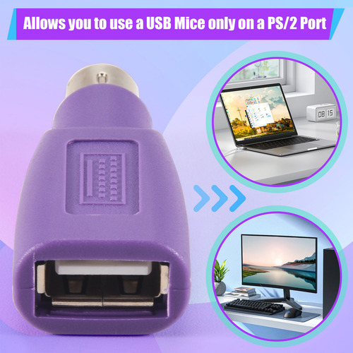 L Para Conector Usb, Ratón Y Teclado De Ordenador Adapt-fs
