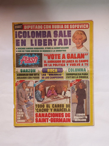 Flash / Nº 497 / 1989 /  Romance Diputado Y Gisella Barreto