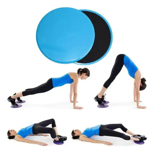 Discos Ejercicio Deslizantes Portable Gym Yoga Pilates X2 