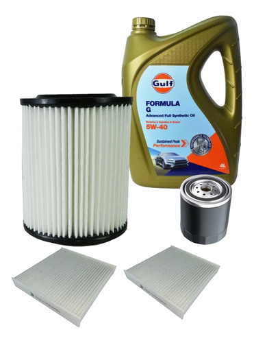 Kit X3 Filtros + Aceite Gulf 5w40 Honda Crv 2.4 2002 /2006