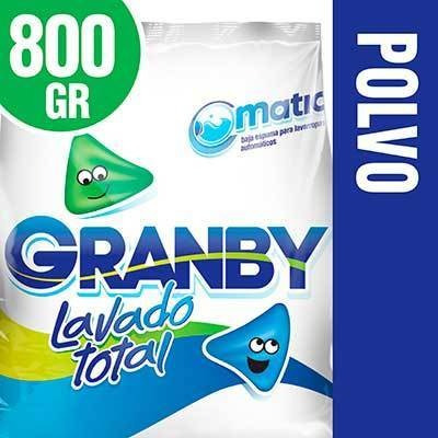 Imagen 3 de 4 de Jabon En Polvo Granby Matic X 800gr