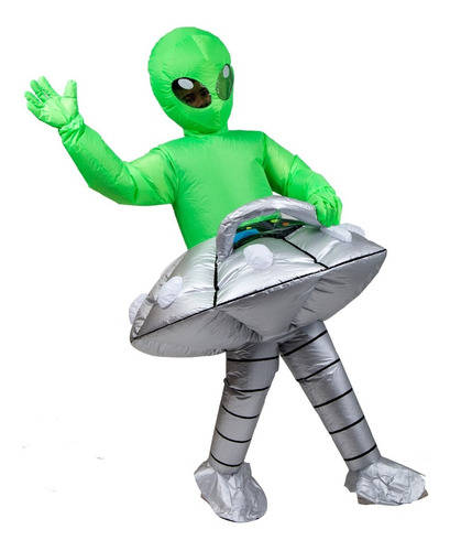 Disfraz Alien Volador Inflable Divertido Halloween