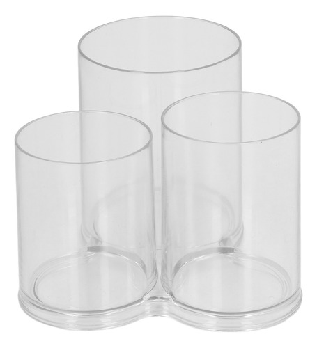 Contenedor De Maquillaje De Plástico Redondo Transparente