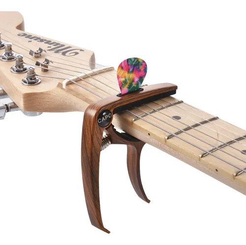 Guitar Capo Pick Holder And Picks For Electric Guitars