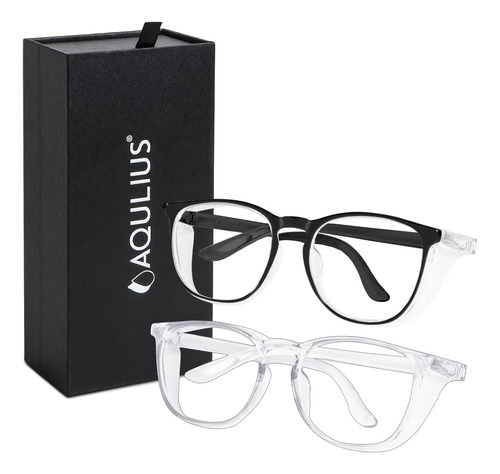 Aqulius Paquete De 2 Elegantes Lentes De Seguridad Antiniebl