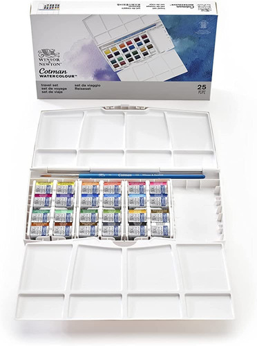 Acuarelas Cotman Set Painting Plus X 24 Pastillas Winsor