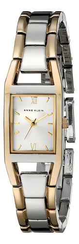 Reloj Mujer Anne Klein 10-6419svtt Cuarzo Pulso Plateado En