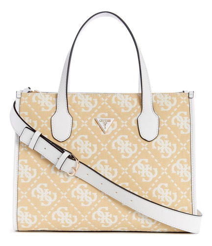 Guess Bolso Tote Ruma Con Doble Compartimento, Logotipo
