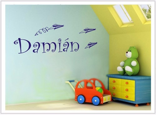 Imagen 5 de 9 de Tu Nombre En Vinilo | 100x25cm | Decorativo | Vinilo Design