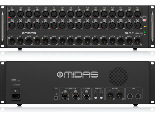 Stagebox Multipar Digital Midas Dl32 Dl-32